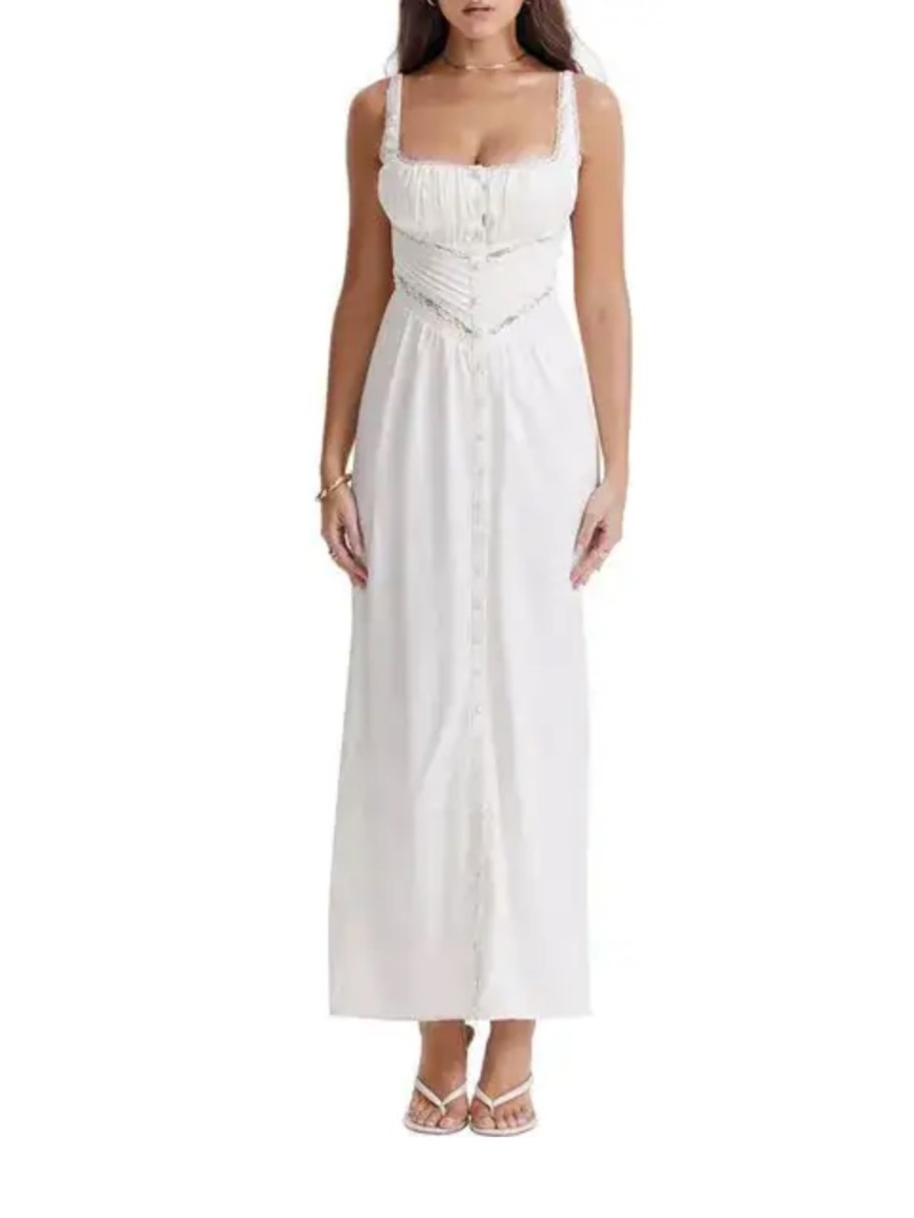 House of CB Illiana Silk Blend Maxi Dress